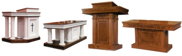 Custom Wood Pulpit Furniture